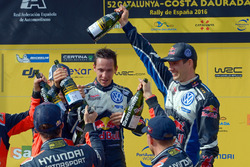 Podium: Sébastien Ogier, Julien Ingrassia, Volkswagen Polo WRC, Volkswagen Motorsport