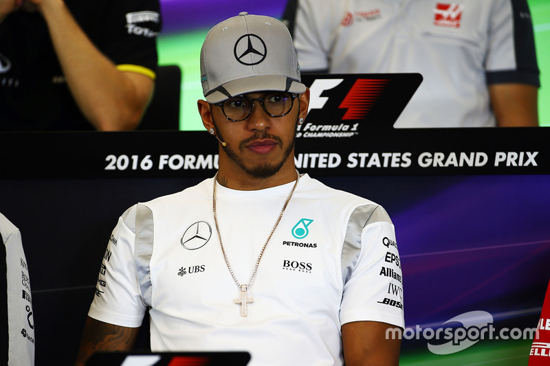 Lewis Hamilton, Mercedes AMG F1 in the FIA Press Conference