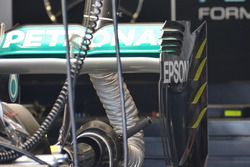 Détail de l'aileron arrière Mercedes