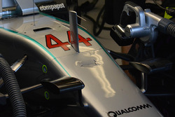 Mercedes AMG F1 W07 Hybrid, Lewis Hamilton hasarlı burnu