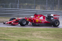 Sebastian Vettel, Ferrari tests the 2017 spec Pirelli