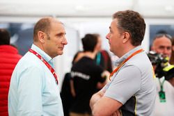 Bruno Michel, CEO con Mario Isola, Racing Manager, Pirelli Motorsport