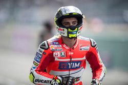 Andrea Iannone, Ducati Team after falling during qualifying