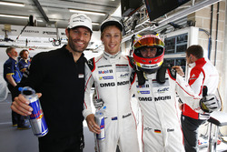 Les polemen en LMP1 Mark Webber, Brendon Hartley, Timo Bernhard, Porsche Team