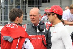 Dr. Wolfgang Ullrich, jefe de Audi Sport, Lucas di Grassi, Loic Duval, Audi Sport Team Joest