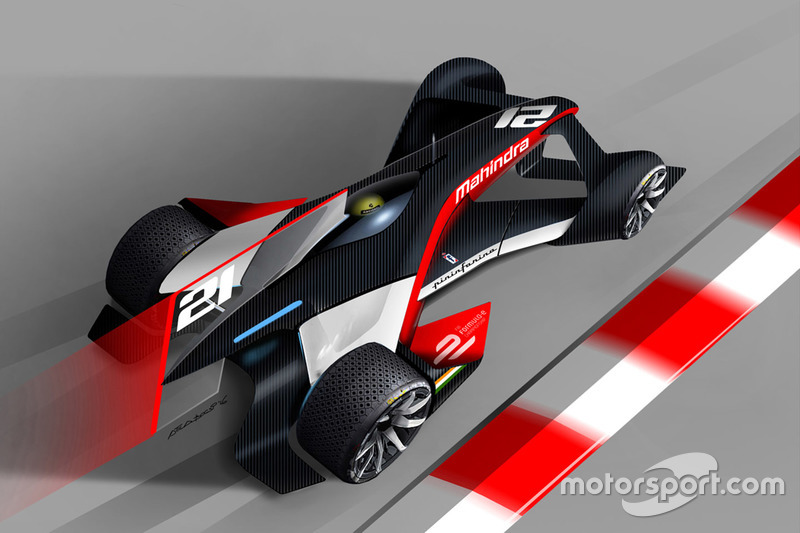Konsep mobil Formula E Mahindra Racing Pininfarina