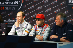 Wolfgang Reip, Bentley; Laurens Vanthoor, Audi with Christian Kelders