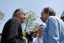 Sergio Marchionne, Ferrari President and CEO of Fiat Chrysler Automobiles and Maurizio Arrivabene, Ferrari Team Principal in the press conference