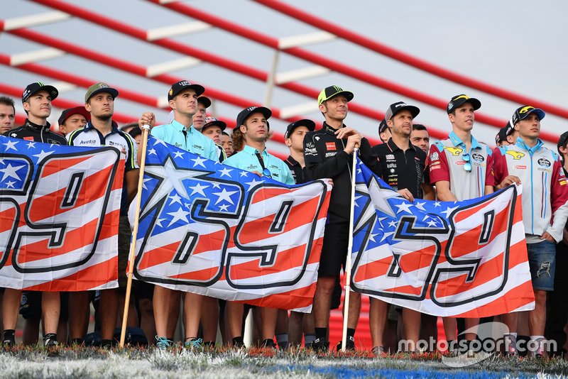 Riders at the Nicky Hayden Hill