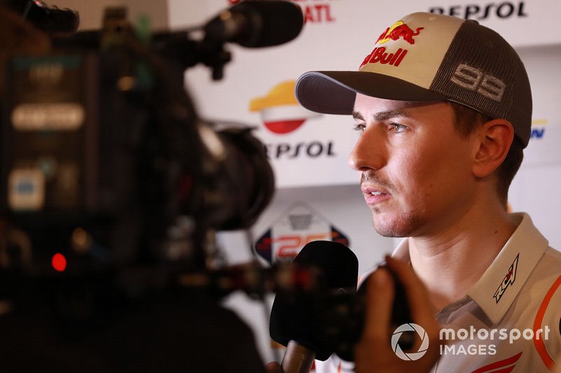Jorge Lorenzo, Repsol Honda Team, with media