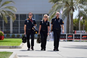 Christian Horner, Takım Patronu, Red Bull Racing, Jayne Poole, HR Direktörü, Red Bull Racing & Red Bull Technology, ve Adrian Newey, Teknik Şef, Red Bull Racing