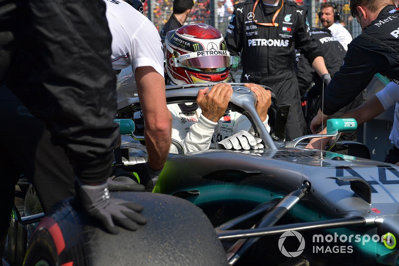 Lewis Hamilton, Mercedes AMG F1, on the grid