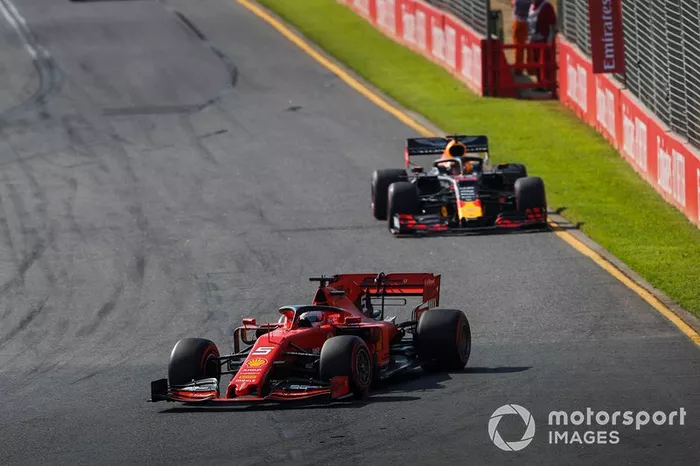 Sebastian Vettel, Ferrari SF90,  Max Verstappen, Red Bull Racing RB15