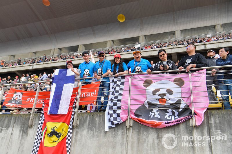 Crowd support for Ferrari