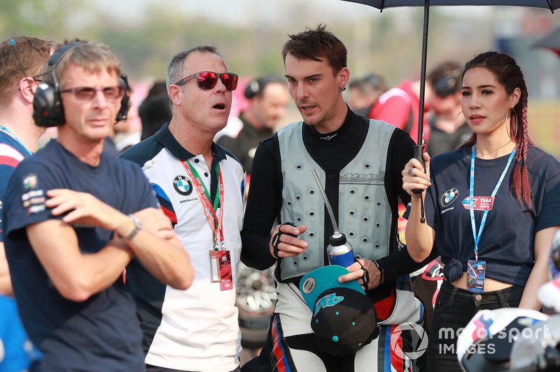 Markus Reiterberger, BMW Motorrad WorldSBK Team, mit Shaun Muir