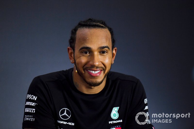 Lewis Hamilton, Mercedes AMG F1 in Conferenza Stampa