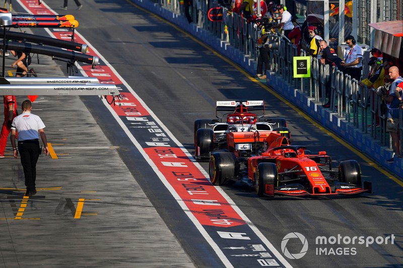 Шарль Леклер, Ferrari SF90, Кими Райкконен, Alfa Romeo Racing C38