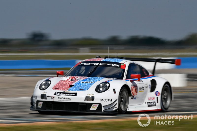 #912 Porsche GT Team Porsche 911 RSR, GTLM: Mathieu Jaminet, Earl Bamber, Laurens Vanthoor