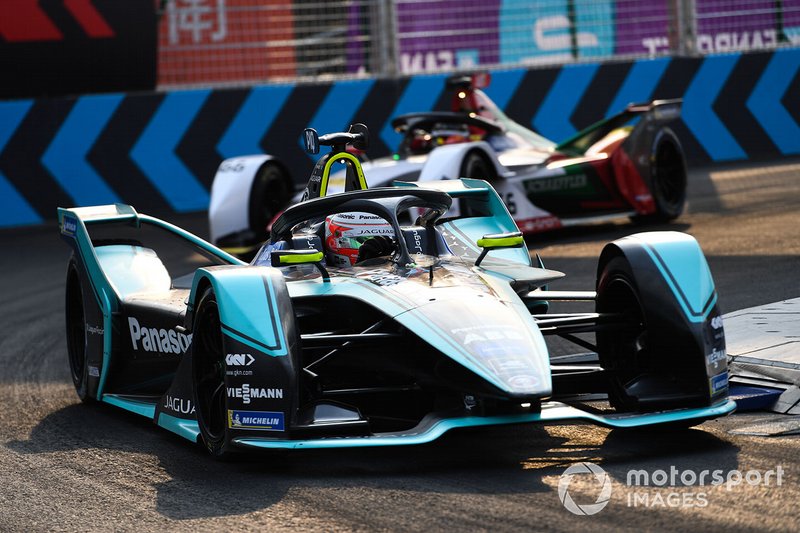 Nelson Piquet Jr., Panasonic Jaguar Racing, Jaguar I-Type 3, Daniel Abt, Audi Sport ABT Schaeffler, Audi e-tron FE05 