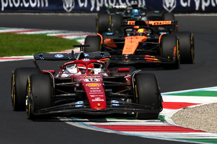 Charles Leclerc, Ferrari, Oscar Piastri, McLaren, George Russell, Mercedes