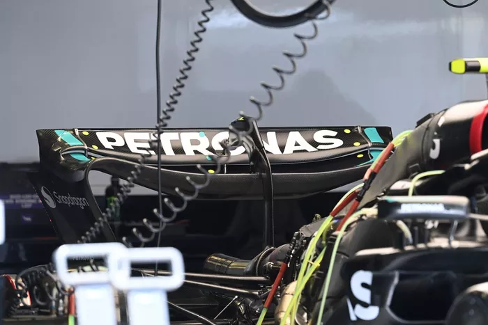 Mercedes W14 detalles técnicos