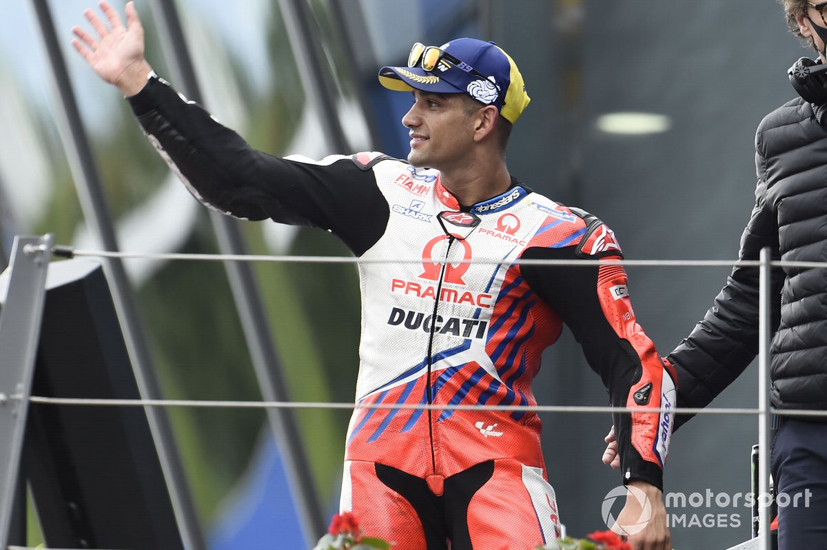 Podio: il vincitore della gara Jorge Martin, Pramac Racing
