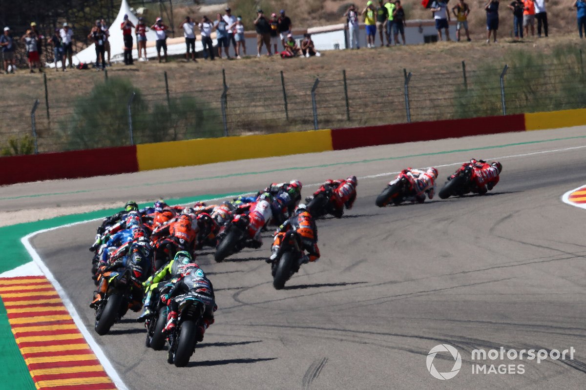 Francesco Bagnaia, Ducati Team leads at the start