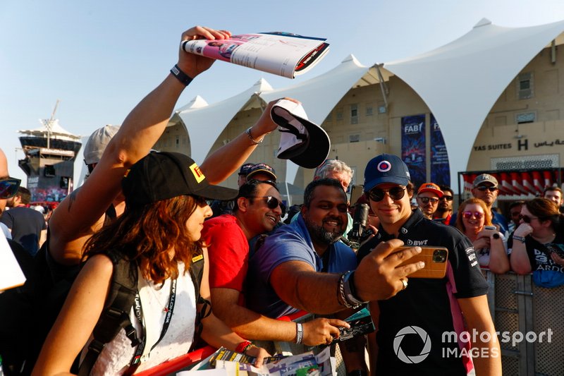 Lance Stroll, Racing Point, rencontre des fans