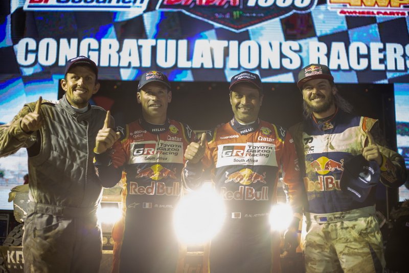 Dustin Helstrom, Mathieu Baumel, Nasser Al-Attiyah y Toby Price