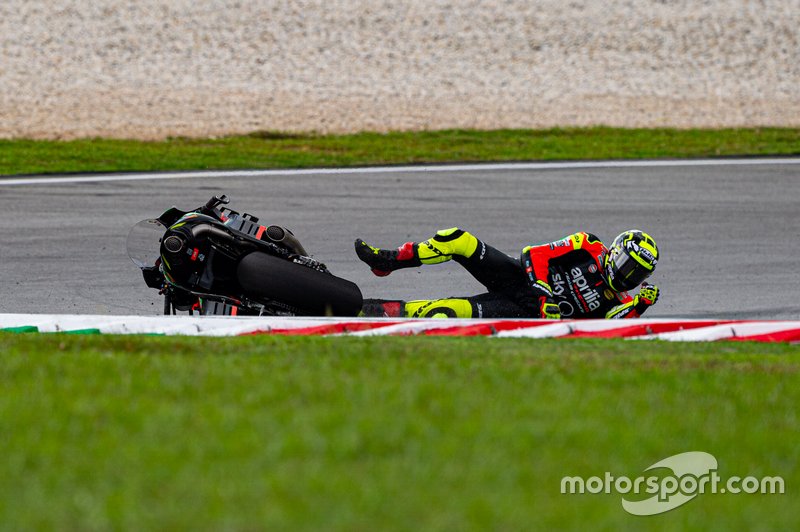 Chute d'Andrea Iannone, Aprilia Racing Team Gresini