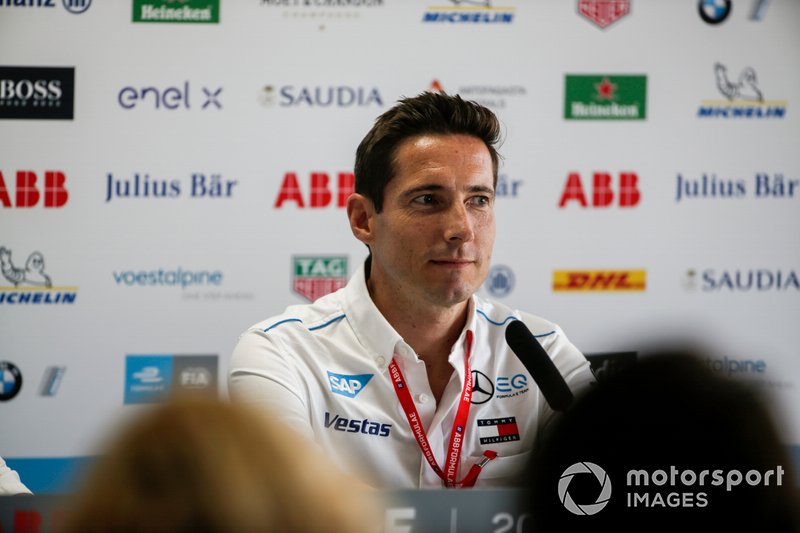 Ian James, Team Principal, Mercedes Benz EQ in the press conference