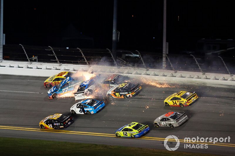 The Big One: Ross Chastain, Spire Motorsports, Chevrolet Camaro, Ryan Preece, JTG Daugherty Racing, Chevrolet Camaro, Tyler Reddick, Richard Childress Racing, Chevrolet