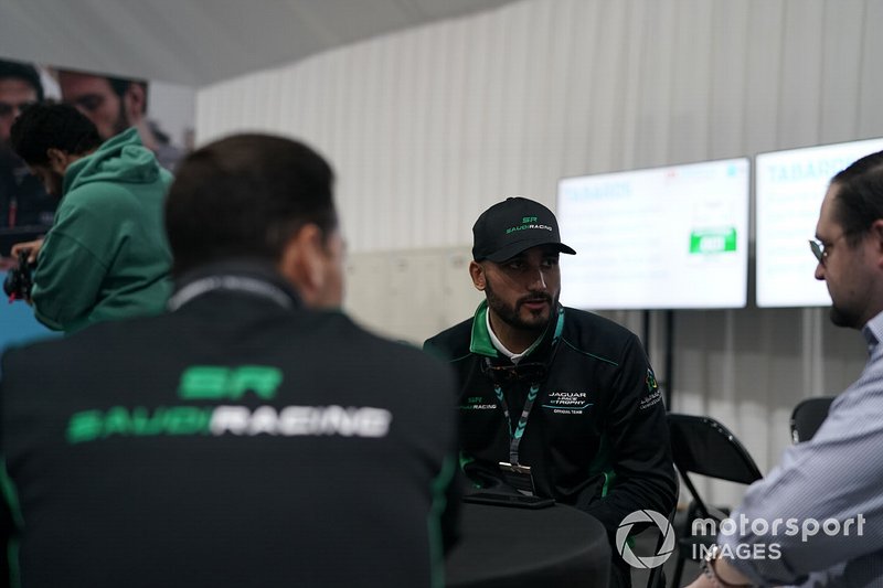 Fahad Algosaibi, Saudi Racing being interviewed by the media