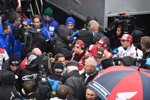 Jorge Lorenzo, Ducati Team, verlaat de Safety commission meeting