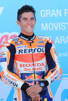 Podium : le vainqueur Marc Marquez, Repsol Honda Team