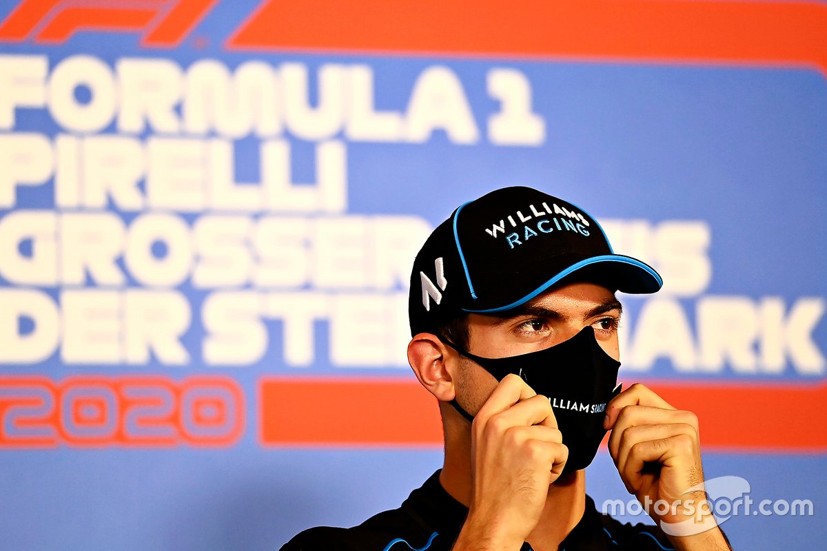 Nicholas Latifi, Williams Racing in the press conference