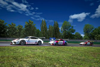 Azione in pista, Porsche Esports Carrera Cup Italia Prologo 2020