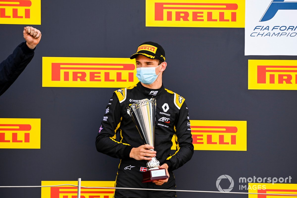 Podio: segundo lugar Christian Lundgaard, ART Grand Prix