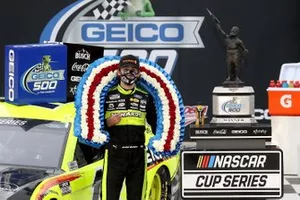 Race Winner Ryan Blaney, Team Penske, Ford Mustang