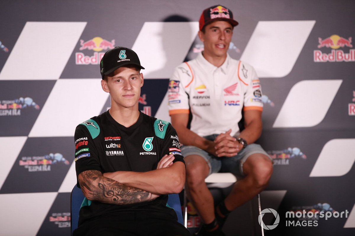 Fabio Quartararo, Petronas Yamaha SRT, Marc Marquez, Repsol Honda Team