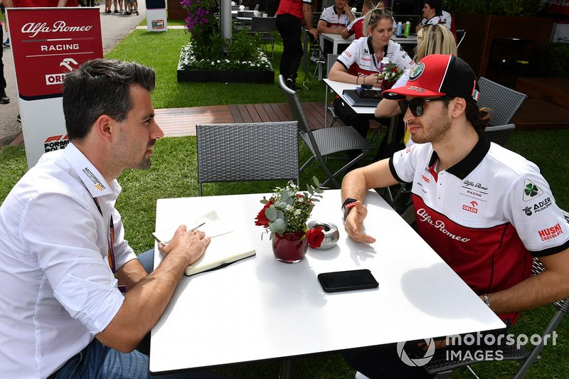 Antonio Giovinazzi, Alfa Romeo parla con la stampa