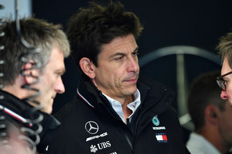 (L to R): James Allison, Mercedes AMG F1 Technical Director and Toto Wolff, Mercedes AMG F1 Director of Motorsport