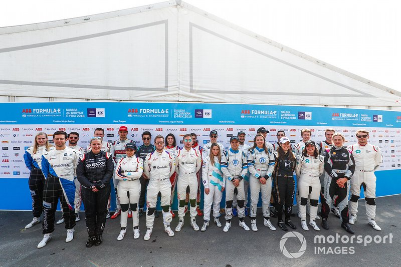 Testing Driver line up for the Ad Diriyah test in Saudi Arabia