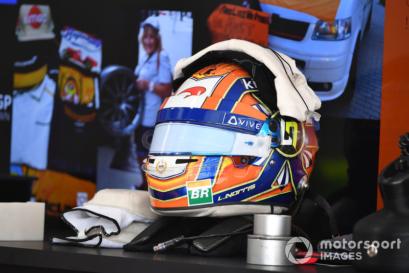 Lando Norris, McLaren helmet