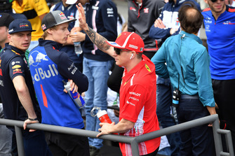 Kimi Raikkonen, Ferrari on the drivers parade
