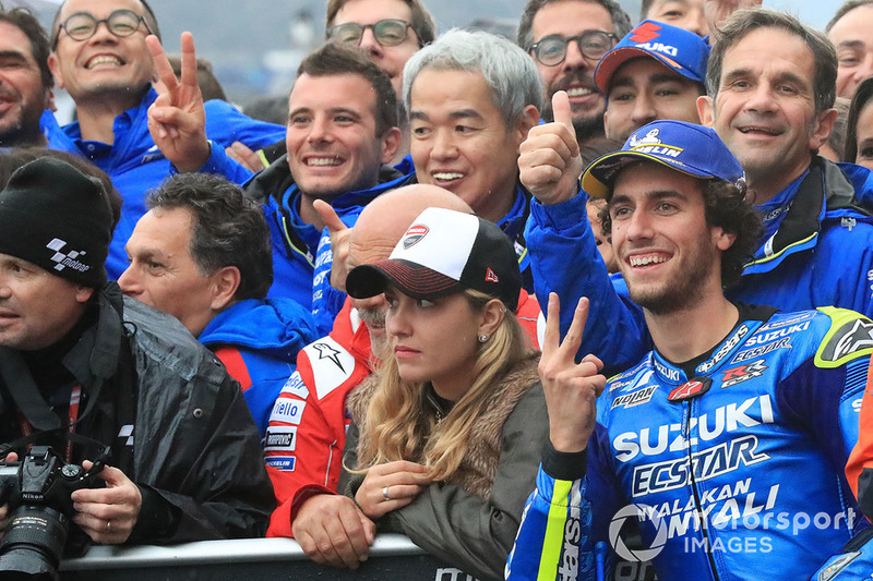 Il secondo classificato Alex Rins, Team Suzuki MotoGP