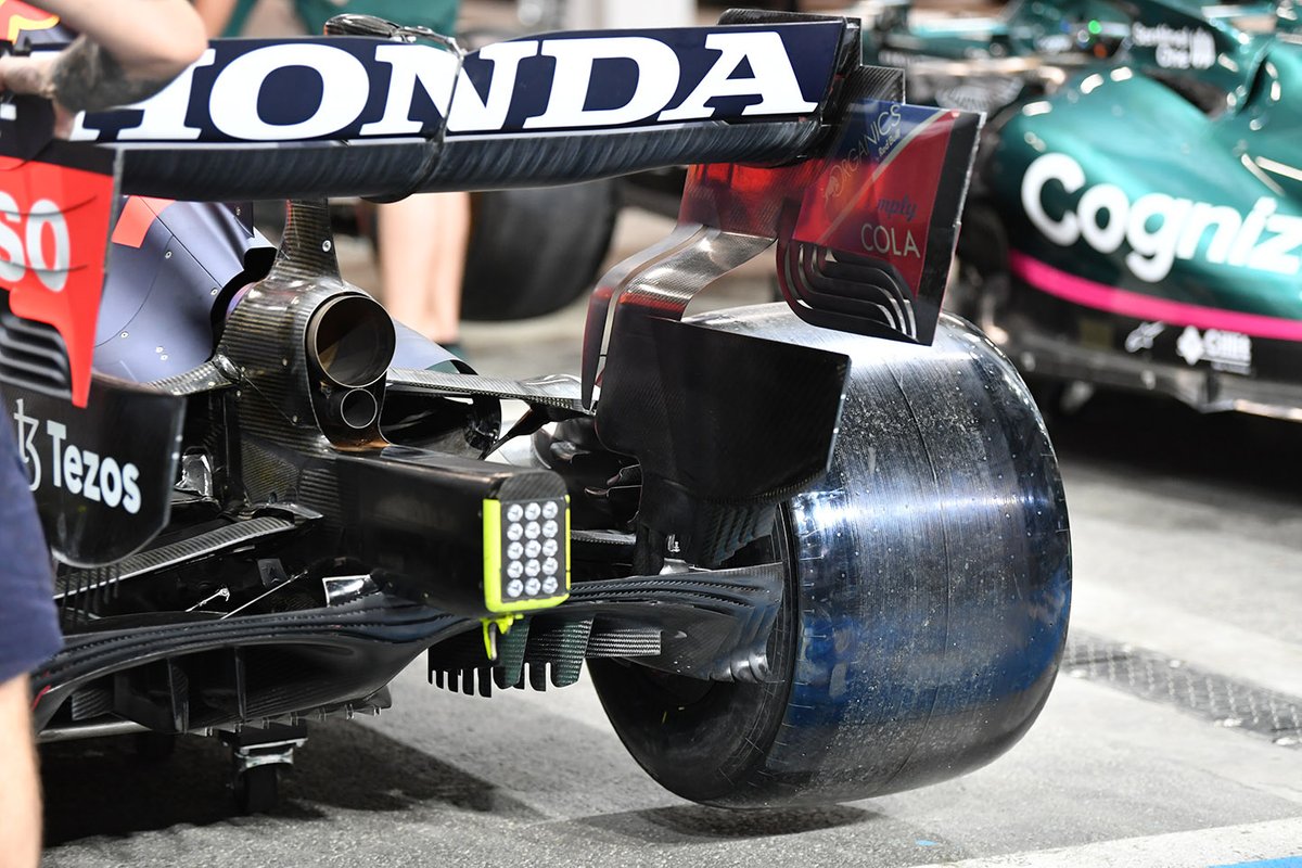 Detalle del difusor del Red Bull Racing RB16B
