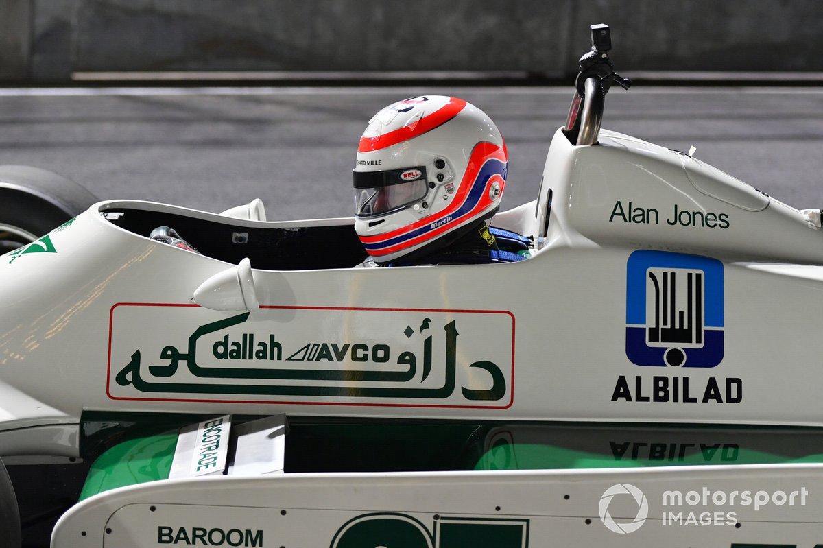 Martin Brundle, Sky TV, in a Williams FW07