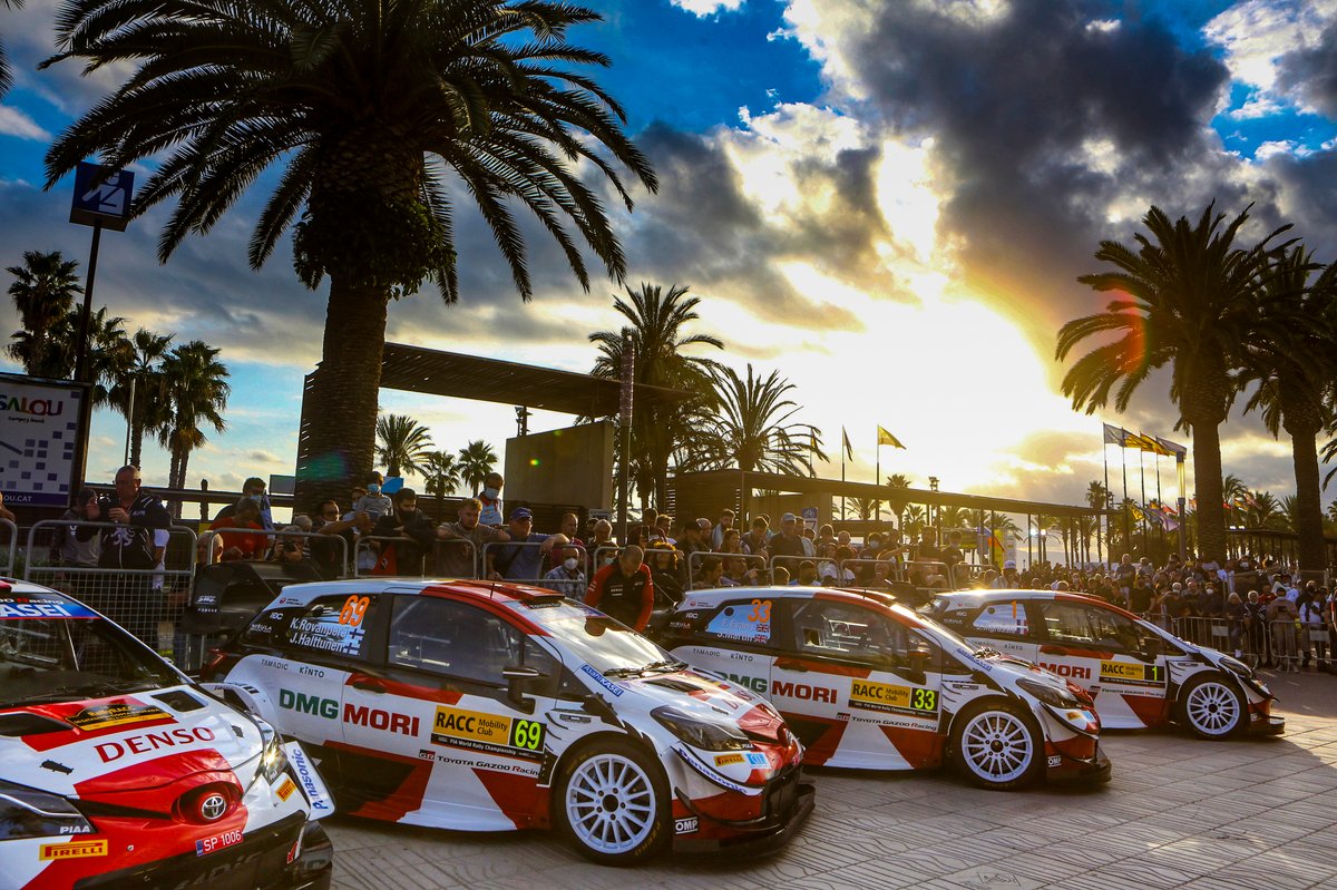 Kalle Rovanperä, Jonne Halttunen, Toyota Gazoo Racing WRT Toyota Yaris WRC, Elfyn Evans, Scott Martin, Toyota Gazoo Racing WRT Toyota Yaris WRC, Sébastien Ogier, Julien Ingrassia, Toyota Gazoo Racing WRT Toyota Yaris WRC