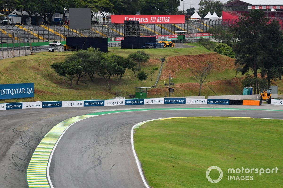 Una vista de la pista